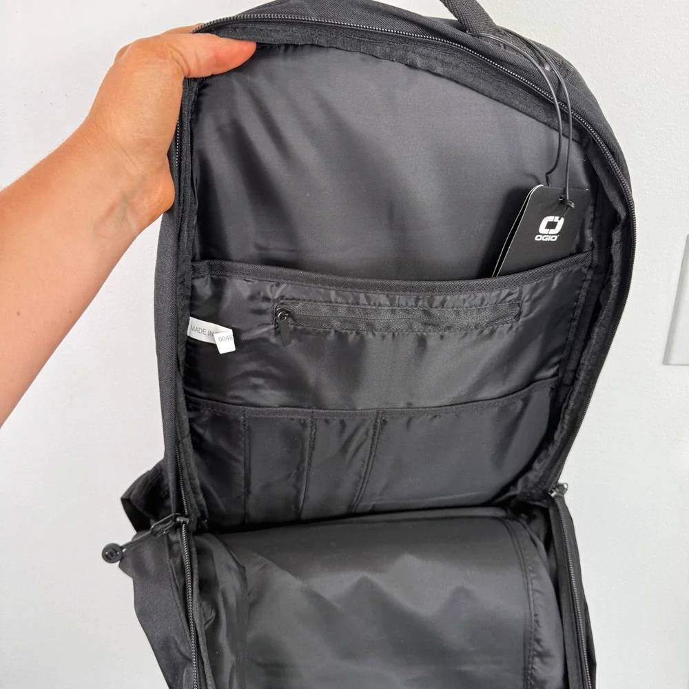 OGIO Downtown Backpack Nylon Bag Black Professional Tech Commuter School Office